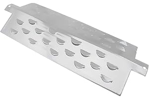 GriHero Stainless Steel BBQ Heat Plates for Blooma Dakota 2-burner, Ohio, Outback Omega, Sahara 129642, Laguna and Aussie Gas Grills, Outdoor BBQ Cover Replacement Parts