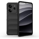 Zore Xiaomi ile uyumlu Redmi Note 14 4G Kılıf Esnek TPU Oyuklu Arka Y&uuml;zey Tasarımlı Zore Etnik Silikon Kapak Siyah