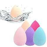 Hosaire Beauty Blender Mode Wassertropfenform Makeup Schwamm Puff Schönheits Flawless Foundation Sponge Beautyblender Puff Verfassungs,4 pcs Zufällige Farbe - 7