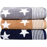 Dyckhoff * Stars * Nueva colección estrellas Toalla Toalla de ducha en 3 colores estrella Diseño * Nuevo *, 100% algodón, beige, toalla de manos 50 x 100 cm