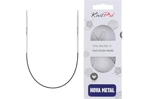 KnitPro - Agujas Circulares Nova Metal (25cm, 2.00) - 1 Unidad