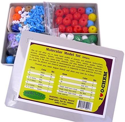 I Heart O-Chem Molecular Model Set for Organic Chemistry, 200 Pieces by Hercules Industries