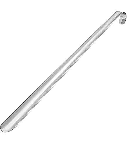 Skythrive Chausse Pied Long Metal 41.5cm - Grand Chausse-pied en Acier Inoxydable avec poignée noire, Chausse Pied Facile à Utiliser (2Pcs Argent Skythrive Chausse Pied Long Metal 41.5cm - Grand Chausse-pied en Acier Inoxydable avec poignée noire, Chausse Pied Facile à Utiliser (2Pcs Argent