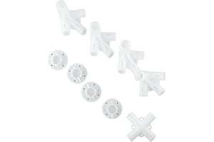 BLESCONI Accessoires de raccordement pour tonnelle 3 x 3 m 9 pièces de rechange essentielles avec pieds et connecteurs de toit