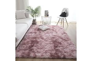Cekene Fluffy Area Rug Plush Carpet Decor Blanket Large Soft Gradient Tie-Dye Fur Rug 120x160 cm Cute Furry Bedroom Carpets for Kids Living Room Bedroom