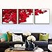 Produktbild AKLIGSD Leinwand Gemälde Rose Pearl für Wohnzimmer Schlafzimmer Küche, 50cm X 70cm X 3pcs (ohne Rahmen)