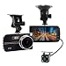 Produktbild Full HD 1080P 2.0 Inches Car DVR Vehicle Camera, TKSTAR Car Dash-Cam Recorder VGA Rear 290 Degree Super Wide Dashboard Camera with 4 '' Screen G-Sensor Parking Mode Loop Recording Night Mode and More JU-X400