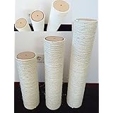 Ersatzstamm (1 Stuck) für Kratzbäume 40Lx12cm Ø mit 8 mm Gewindedurchmesser (M8). Kratzbaum ersatzteile stamm fur Katzenkratzbaum . Europäischer Qualitätsproduktion von RHRQuality.