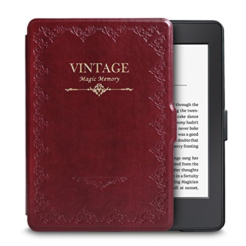 Preisvergleich Produktbild WALNEW Kindle Paperwhite Hülle,Leichteste und Dünnste Schutzhülle Tasche für Kindle Paperwhite mit Automatischer Aufwach / Ruhe-Funktion-Nicht geeignet für Modelle der 10. Generation (2018),Rot