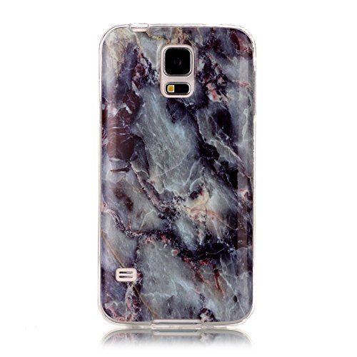 SKYXD für Samsung Galaxy S5/Galaxy S5 Neo Hülle in Marmor Natürlich,Silikon Optik Weich Dünn Kratzfeste Gummi Handy Schutz Schale mit [Handyanhänger + Eingabestifte] Etui für Samsung Galaxy S5/S5 Neo Cover Flexible Soft Slim Case Skin with Touch Pen Dust Plug - 2