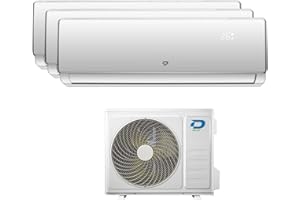 CLIMATISEUR TRI-SPLIT DILOC R32 2,5+2,5+5,3 Kw SMART WIFI compresseur SHARP