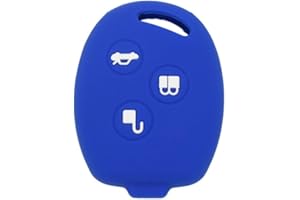 BROVACS Silicone Cover Protector Case Holder Skin Jacket Compatible with FORD 3 Button Remote Key Fob CV2707 Deep Blue