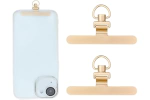 Psyqtsuary 2 sztuki smyczy na telefon komórkowy uniwersalny pasek do noszenia na telefon komórkowy podkładki bez kleju, łańcuszek na telefon komórkowy, uchwyt na telefon komórkowy, z metalowym