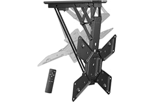 mywall HL40ML klappbare motorisierte Deckenhalterung für Flachbildschirme - Passend für 23" bis 55" (58 - 140 cm) belastbar bis 30 kg. Neigbar von 0° bis 75° und horizontal anpassbar: +/- 3°.
