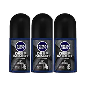 Nivea Deep Impact Deodorant Roll-on for Men, 150 milliliters