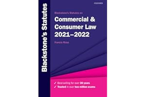 Blackstone's Statutes on Commercial & Consumer Law 2021-2022 (Blackstone's Statute Series)