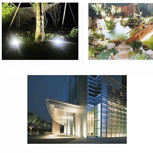 SAILUN 10W LED Fluter Kaltweiß Strahler Licht Scheinwerfer Außenstrahler Wandstrahler Aluminium IP65 Wasserdicht 5 Stück Schwarz - 3