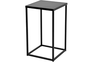 FRAMADO - Ferro Plant Stand - 24 x 24 x 40 cm - Colour Black - for Indoor Flowers - Metal Shelf - Decorative Table - Flower Stand - for Corner Room, Living Room, Balcony