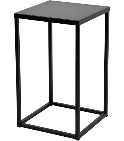 Stabiler Blumenstnder Metall Schwarz 40cm  Moderner Blumentopfstnder &  Beistelltisch Im Industrial Design Pflanzenstnder Loft Stil