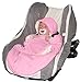 Wallaboo Baby Blanket Coco - For Car seat and Travel - 100% Pure Cotton - 90 X70 cm - For Babies from Newborn - Pink