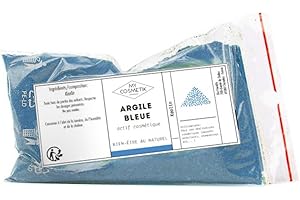 MY COSMETIK - Argile bleue - Certifiée Ecocert COSMOS NATURAL - 100% d'origine naturelle - Qualité cosmétique - Antioxydante et oxygénante | Fabriqué en France - 50 g