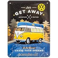 Nostalgic-Art Targa Vintage Volkswagen Bulli T1 Beach Idea