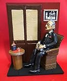 Estatua - Action Figures - de Don Vito Corleone - El padrino con la escena de la sala