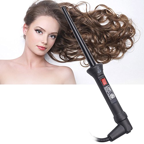 Ckeyin ®Haar Brennstab Rollers Lockenwickler (9-18mm) Dual Voltage Hair Styling-Tool mit 360 ° Schwenker-Schnur(110-240V)