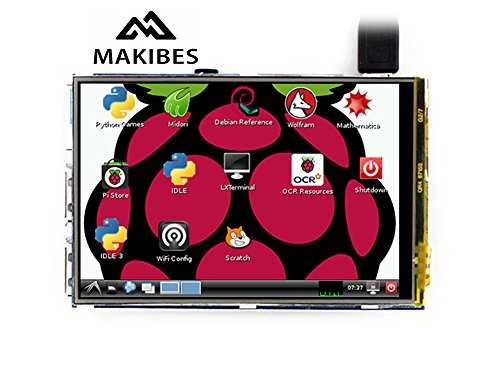 Makibes 3,5 Zoll Touchscreen TFT LCD (A) 320 x 480 für Raspberry Pi RPI / Raspberry Pi 2 Modell B