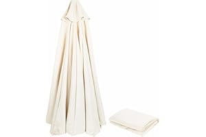 NAFGQIY Sonnenschirm Ersatzbezug 3m/270cm/2m/230cm/250cm 8 Streben/6 Streben Anthrazit/Blau/Grau/Rot/Beige, Sonnenschirm Stoff Uv Schutz 80 Windfest Stabil Strand Terrasse Garten Sonnenschirm Ersatzteile