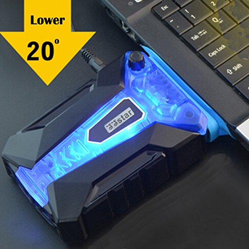 Gaming tragbar Laptop Cooler & #-; ssstar® Schneller Kühlung und USB, unterstützt verschiedene Größe 35,6 cm bis 43,2 cm Laptop/Notebook - 2