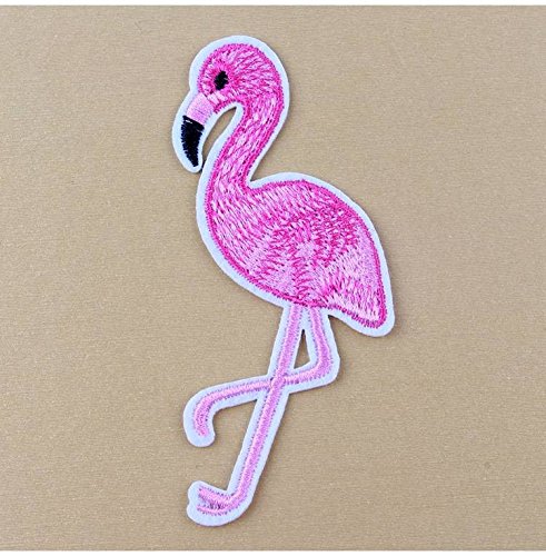 Yalulu 20 Stück Flamingos Patches Aufnäher Aufbügler Applikation zum aufbügeln Set Tattoo Patches Bügelbild Sticker Aufnäher Aufbügler Patch - 3