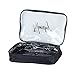 Nanshy Black Travel Cosmetic Makeup Organiser Bag with Clear Transparent Front and Zip - See Through - Great for Airport Cabin Flight Holiday Toiletry