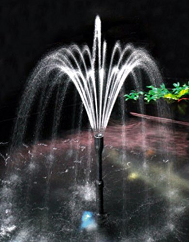 SunSun CUP-129 UVc 9W Klärer Springbrunnenpumpe Teichpumpe mit 4 Fontänendüsen 1000l/h 24W - 5