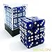 Produktbild Bescon Würfel w6 12mm 36er Brick Box, 12mm Six Sided Die (36) Block of Dice, Marmor Pearl Blue