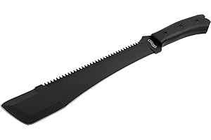 ‎WALTHER Walther MachTac MSM, 1065 Carbonstahl, feststehendes Messer, ideal für Outdoor Aktivitäten