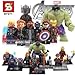 Produktbild mini figures star wars marvel avengers man keyrings dc super hero fits with lego Avengers age of ultron - 8 min...
