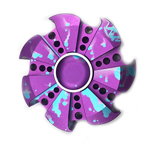 ESONIC Hand Spinner Fidget Toy Relieves Stress Anxiety EDC Focus Toy for ADHD and Autism Adult Children (purple)
