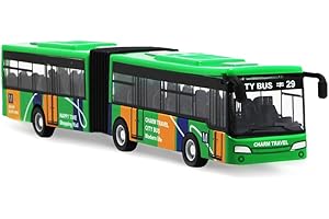 MGKEOUF Toy Bus with Box 1:64 Scale Pull-Back Bus, Alloy Diecast Pull Back Bus Toy Vehicles, Metal Cars Model,Bus Toy Car Model Pull Back City Bus Kids Gifts