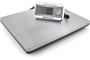 Orbegozo PC 5500, Báscula cocina industrial, capacidad máxima 200 Kg, función tara, a pilas y con adaptador de corriente, indicador bateria baja, superficie de acéro inoxidable,