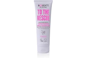 Noughty 97% Natural To The Rescue Moisture Boost Conditioner, to Gently Cleanse and Replenish Lost Moisture with Sweet Almond and Sunflower Seed, Sulphate Free Vegan Haircare 250ml