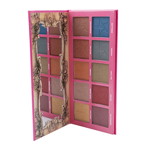 VWH 10 Farben Lidschatten Palette Make-up Eyeshadow Kosmetik Profi Augenpalette - 4