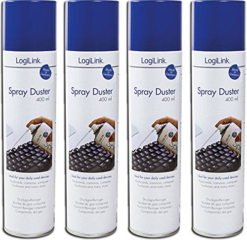 LogiLink Druckluftspray 400ml (4 Dosen)