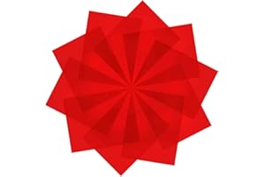 FGNUAY Color gel filter Color color cellophane correction Transparent filter,PVC lighting plastic foil flash LED flash,8.5 x 11 inch,Red (10 PCS)