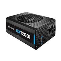 Corsair CP-9020070-EU HXi Serie HX1200i ATX/EPS Voll Modular 80 PLUS Platinum 1200W Netzteil, EU