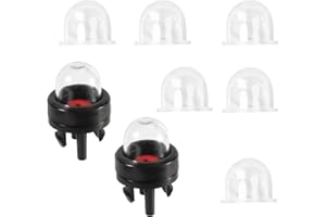 lasuroa 2pz Pompa Bulbi Primer Snap-in & 6pz Carburatore Ricambi Bulbo Primer, per Walbro 188-512-1 WT-23A Poulan Echo Craftsman Homelite Motosega Soffiatore & Decespugliatore