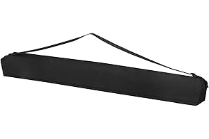 PATIKIL 39.37"x5.12" Stativ-Tragetasche, 1Pack Oxford-Stoff Gepolsterte Stativtasche mit Griffen für Lichtstative Stativ Fotografie Zubehör, Schwarz
