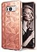 Price comparison product image Samsung Galaxy S8 Case, Ringke [AIR PRISM] 3D Contemporary Design Chic Slim Geometric Stylish Pattern Flexible Full-body Textured Protective TPU Drop Resistant Cover - Rose Gold Crystal
