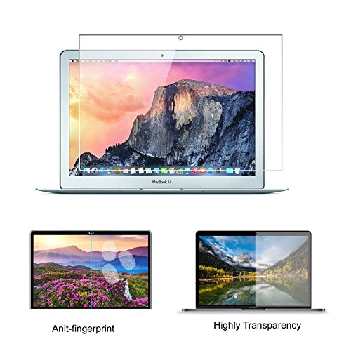 MOSISO Premium 9H Härte superdünn HD Klar Bruchsichere Kratzfest Gehärtetem Glas Displayschutzfolie für MacBook Air 13 Zoll (Modell: A1369 and A1466), Klar - 2