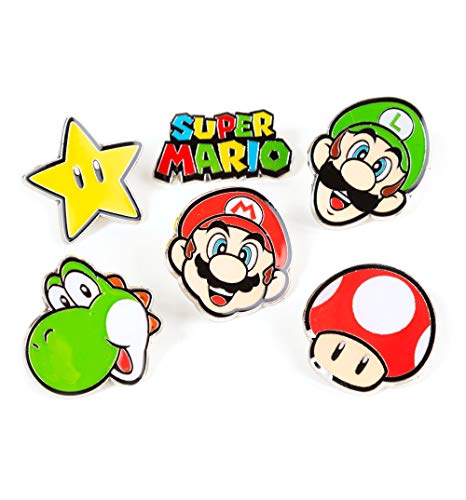 Super Mario Brothers Pin Badge Set